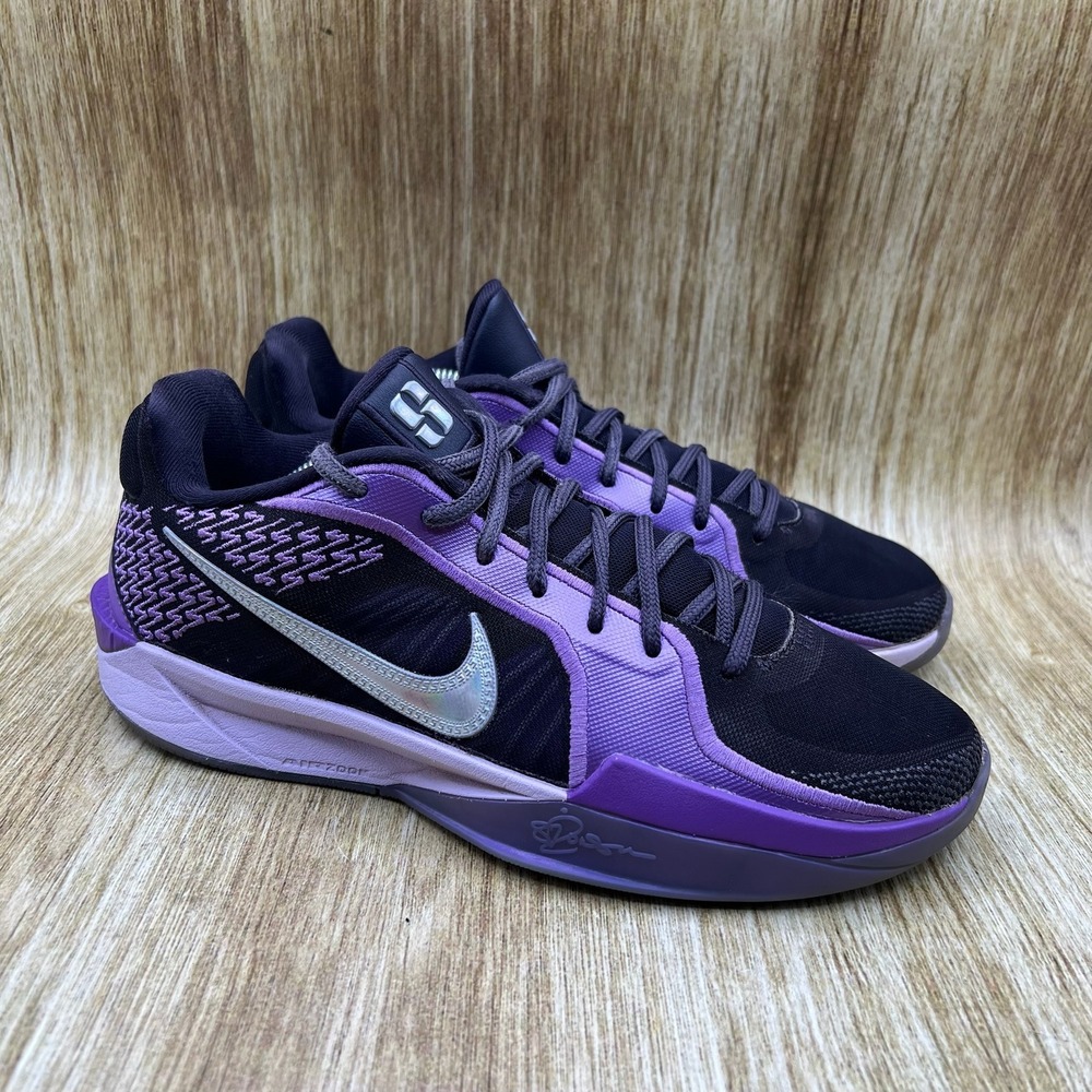 Nike‎ Sabrina 2 Court Vision Women's Size 7.5 Black Purple Silver FQ2174-500